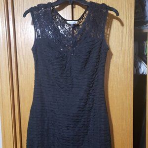Black dress with lace